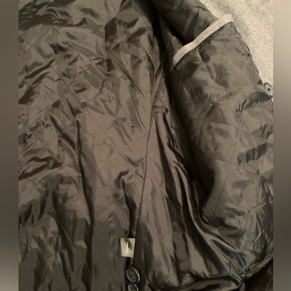 NWT Claiborne Gray button down coat. Size XL - Picture 7 of 9
